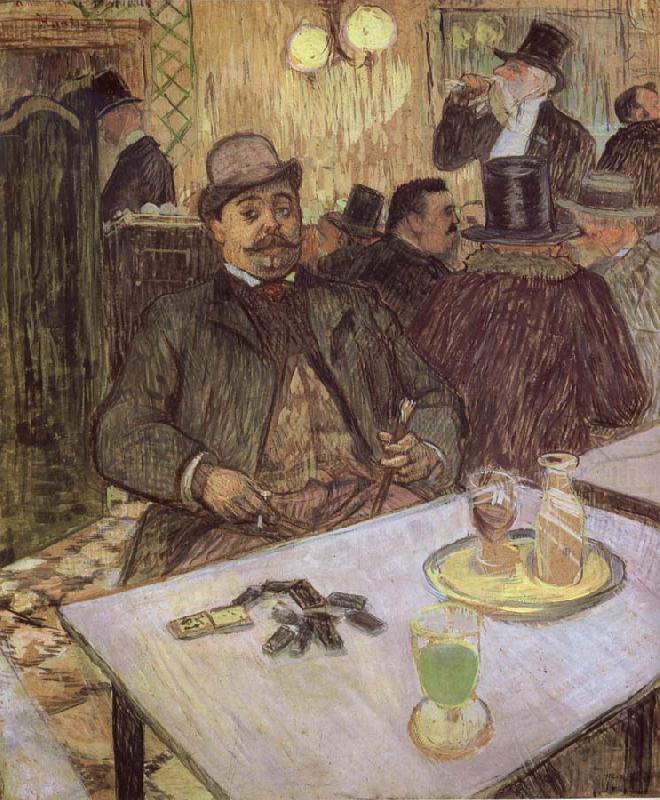 Lautrec-s Monsieur Boileau at the Cafe, unknow artist